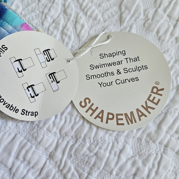 NWT Contours by Coco Reef shaping one piece swimsuit tie dye size 12 / 36C - Picture 4 of 5